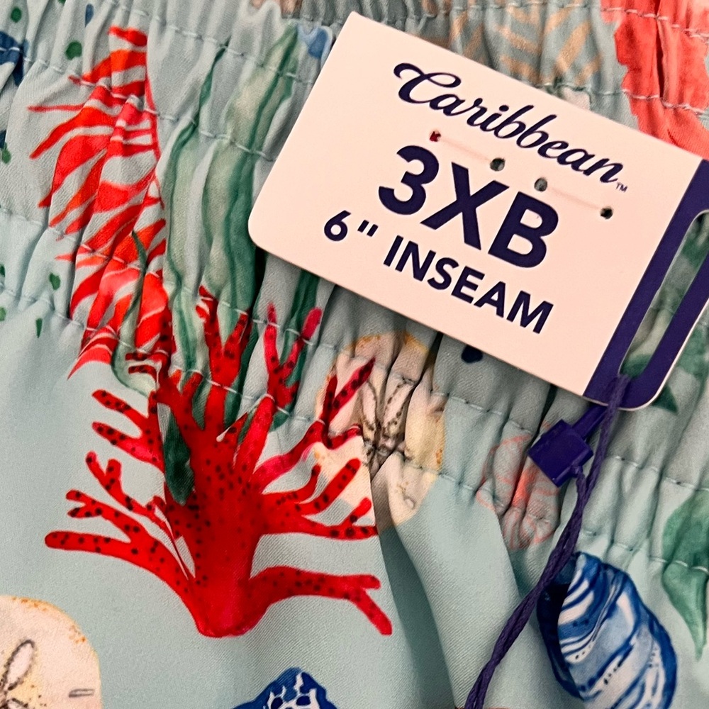 🎩🗝️ NWT $79 Caribbean Joe Big Man Swimwear - Picture 3 of 4